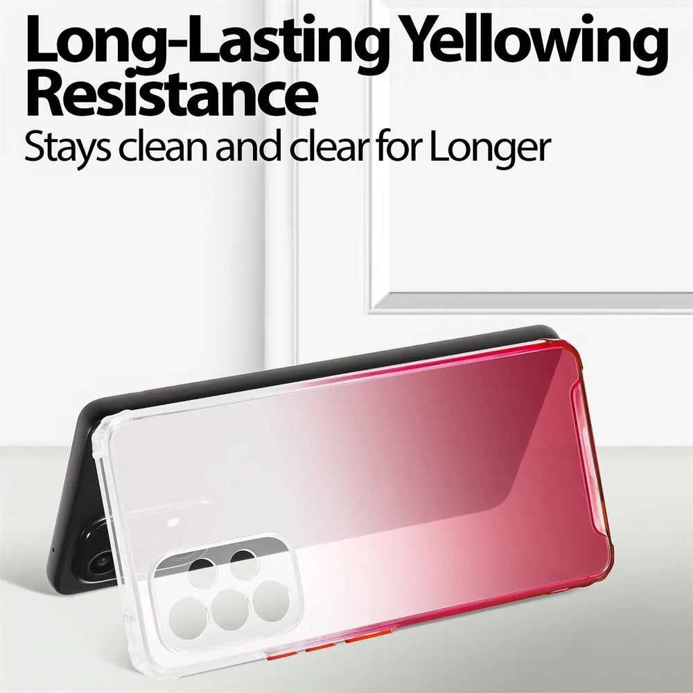 Schlanke und stoßfeste Gradient Handyhülle für Samsung Galaxy A53 5G in Rot