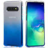 Schlanke und stoßfeste Gradient Handyhülle für Samsung Galaxy S10 Plus in Blau