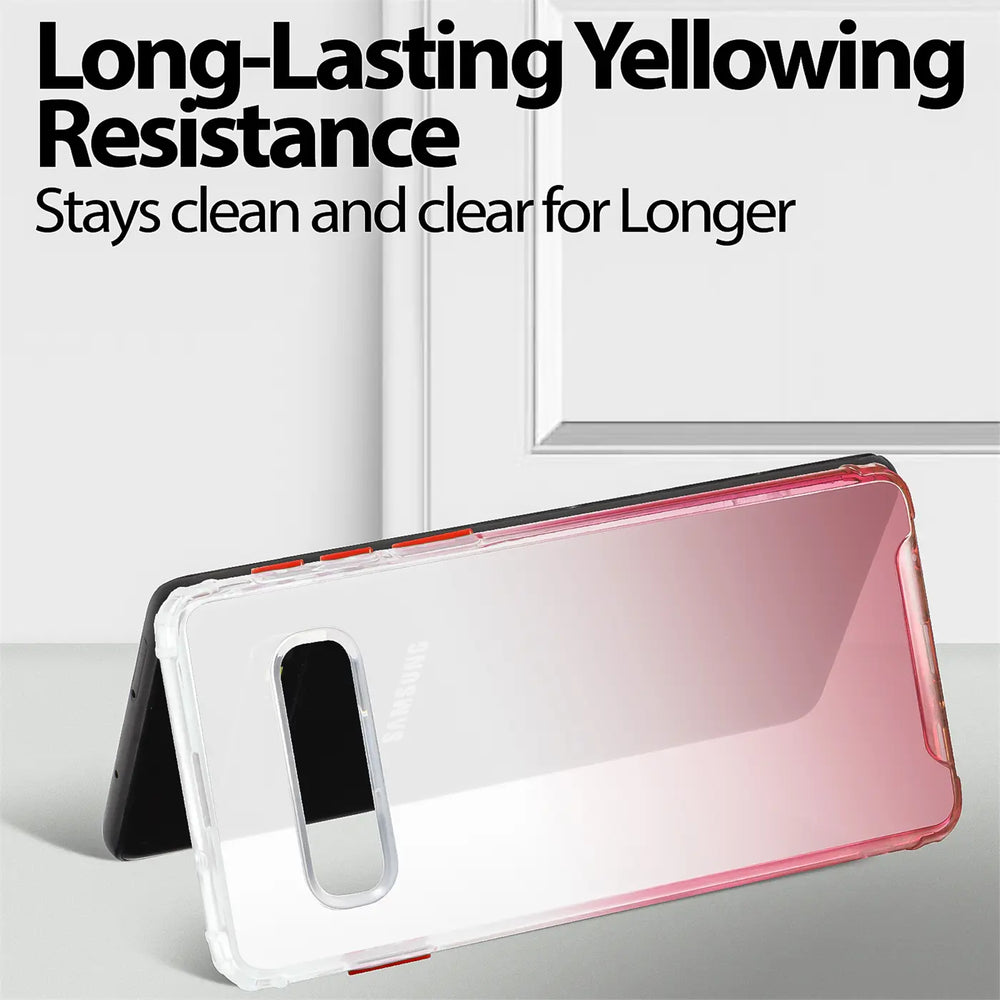 Schlanke und stoßfeste Gradient Handyhülle für Samsung Galaxy S10 Plus in Rot