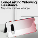 Schlanke und stoßfeste Gradient Handyhülle für Samsung Galaxy S10 Plus in Rot