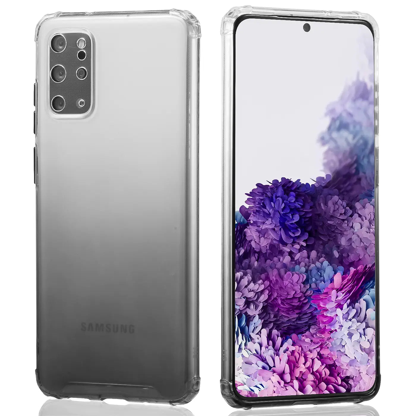 Samsung S20 Plus Hülle, transparent, Rückseite & Vorderseite, Kunststoff