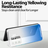 Schlanke und stoßfeste Gradient Handyhülle für Samsung Galaxy S20 Ultra in Blau