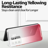 Schlanke und stoßfeste Gradient Handyhülle für Samsung Galaxy S20 Ultra in Rot