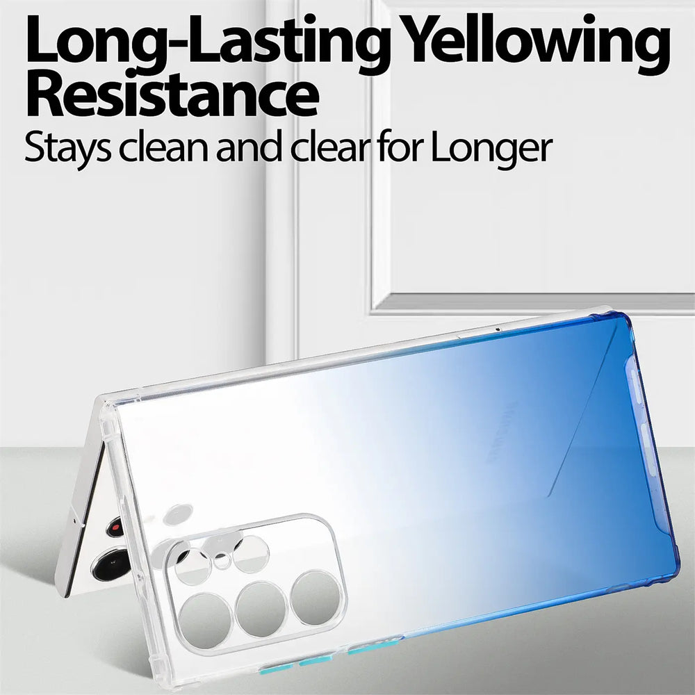 Schlanke und stoßfeste Gradient Handyhülle für Samsung Galaxy S21 Ultra in Blau