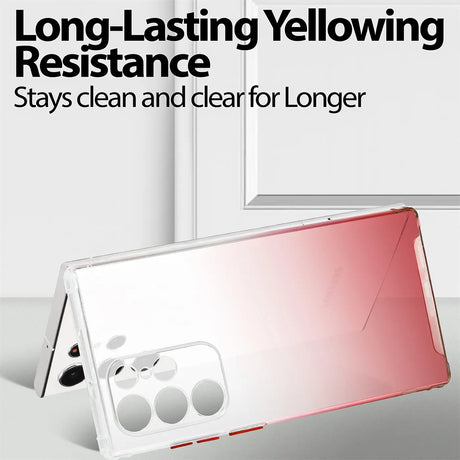 Schlanke und stoßfeste Gradient Handyhülle für Samsung Galaxy S21 Ultra in Rot