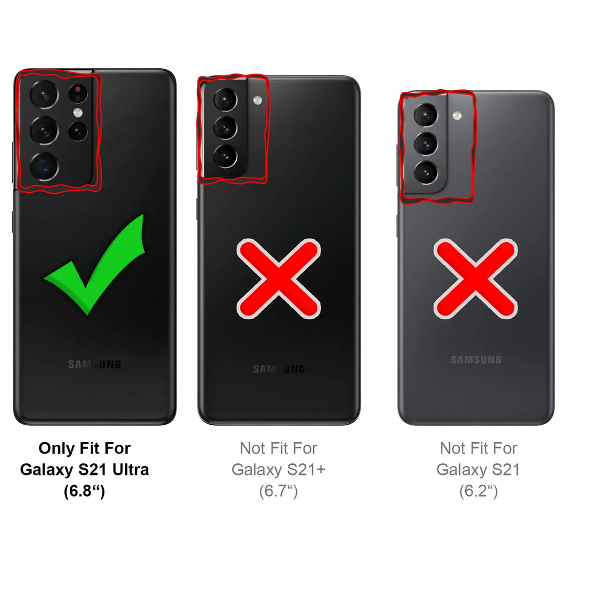 Schlanke und stoßfeste Gradient Handyhülle für Samsung Galaxy S21 Ultra in Schwarz
