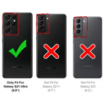 Schlanke und stoßfeste Gradient Handyhülle für Samsung Galaxy S21 Ultra in Schwarz