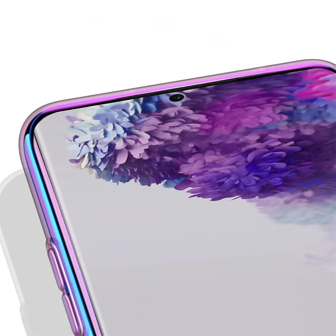 Samsung S20 Ultra Hülle, Farbverlauf, dünn, Nahaufnahme, von oben links