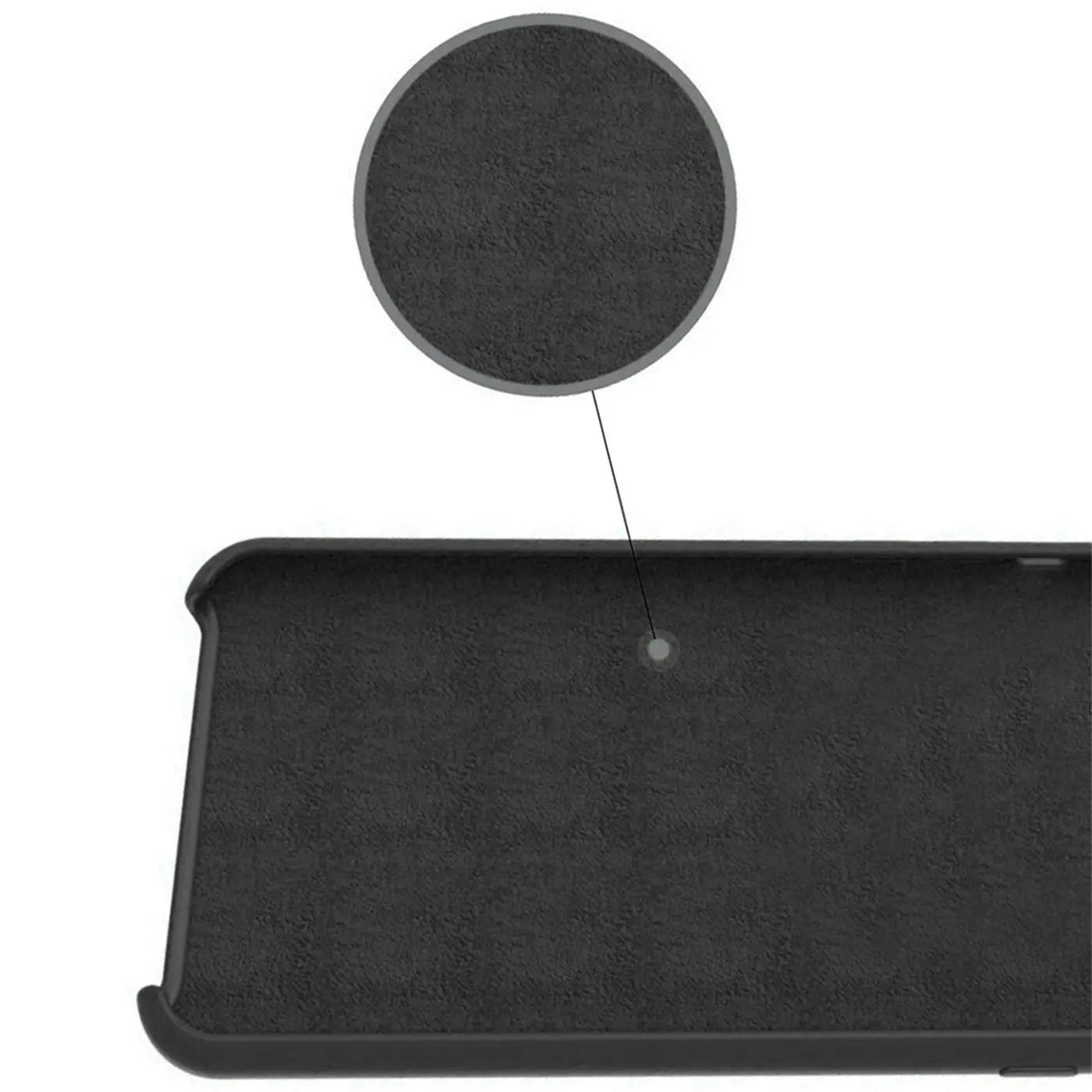 Hartschalen-Handyhülle mit Kunstleder-Außenseite in Schwarz, Braun oder Rot.