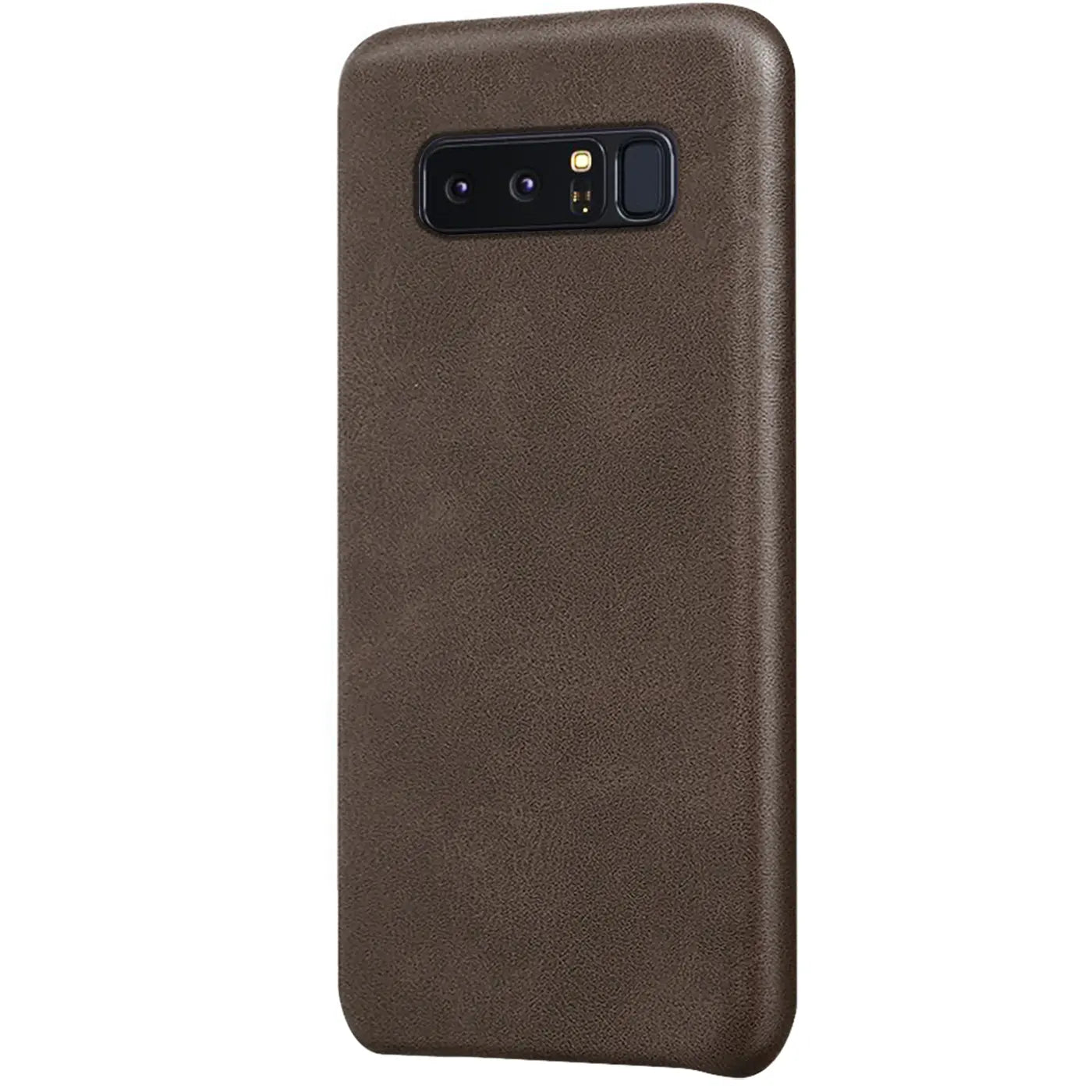 Braune PU-Hartschale Schutzhülle für Samsung Galaxy Note 8, Rückansicht