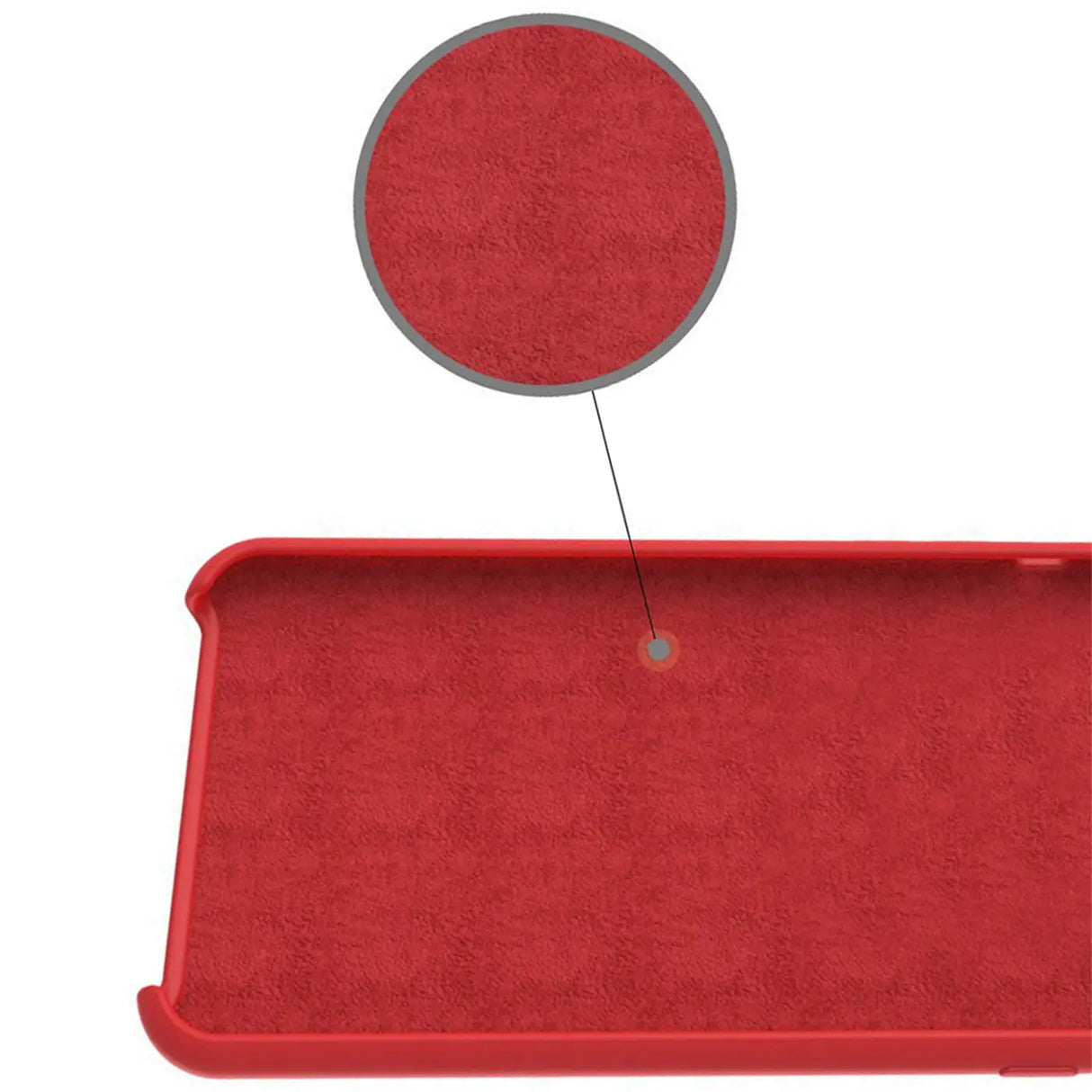Hartschalen-Handyhülle mit Kunstleder-Außenseite in Schwarz, Braun oder Rot.
