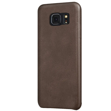 Hartschalen-Handyhülle mit Kunstleder-Außenseite in Schwarz, Braun oder Rot.