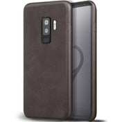 Hartschalen-Handyhülle mit Kunstleder-Außenseite in Schwarz, Braun oder Rot.