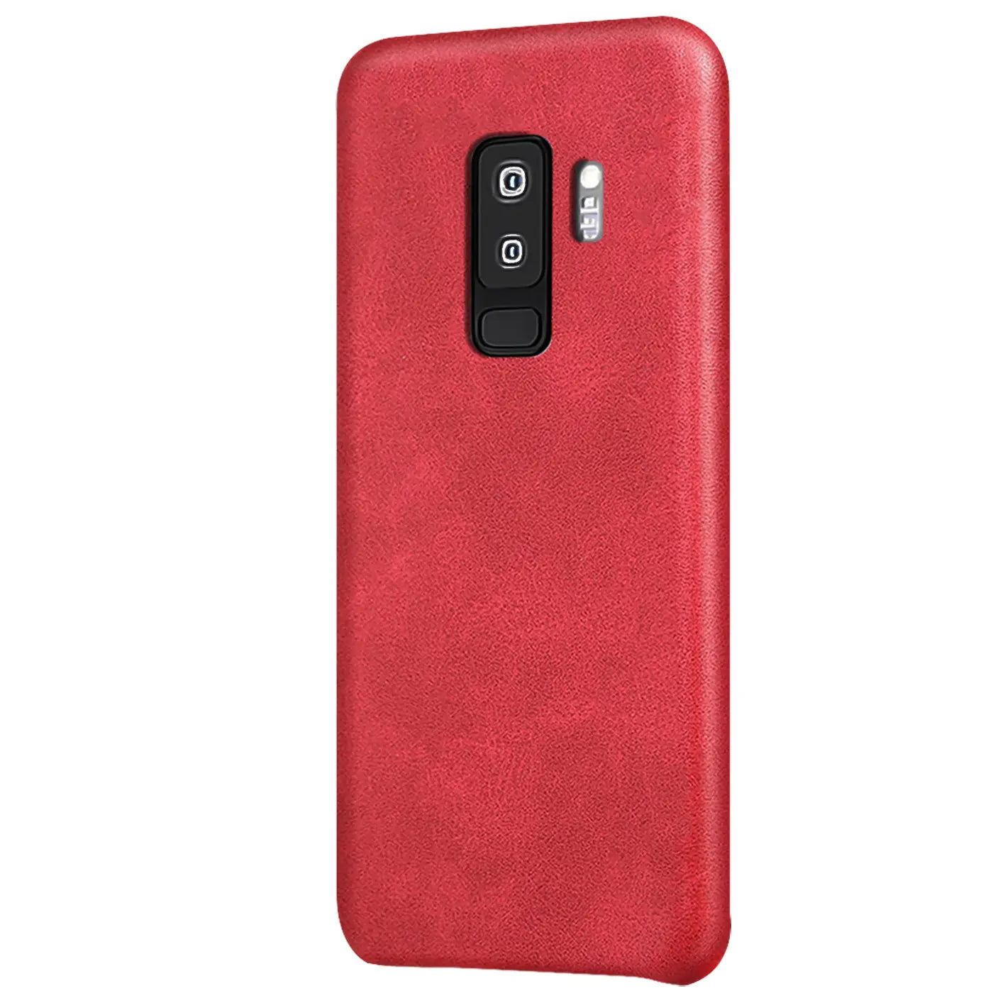 Rote PU-Hartschale für Samsung Galaxy S9 Plus, Rückansicht