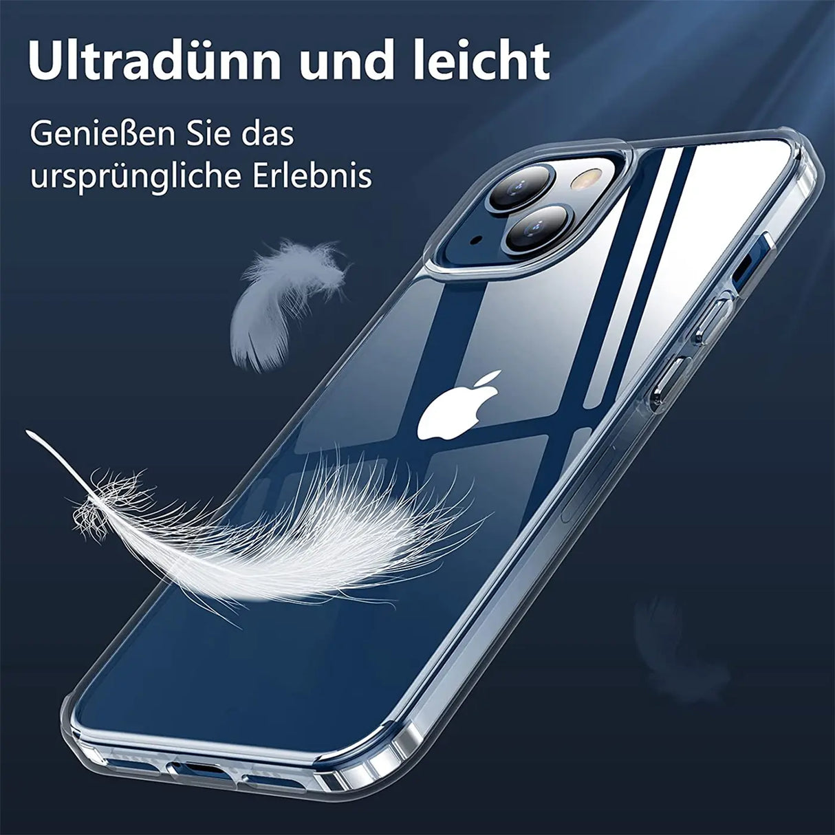 Durchsichtige Handyhülle für iPhone 13 Mini mit Anti-Vergilbung