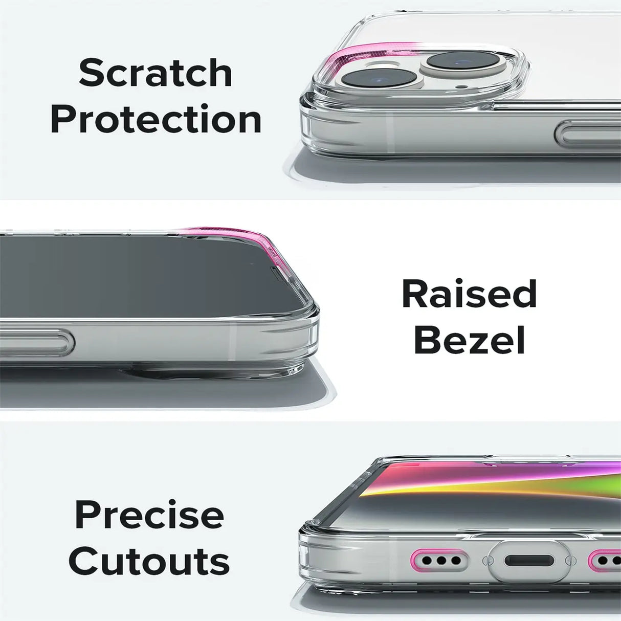 Durchsichtige Handyhülle für iPhone 14 Plus mit Anti-Vergilbung