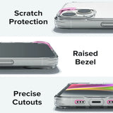 Durchsichtige Handyhülle für iPhone 15 Plus mit Anti-Vergilbung