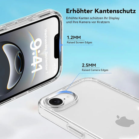 Durchsichtige Handyhülle für Apple iPhone 16e mit Anti-Vergilbung