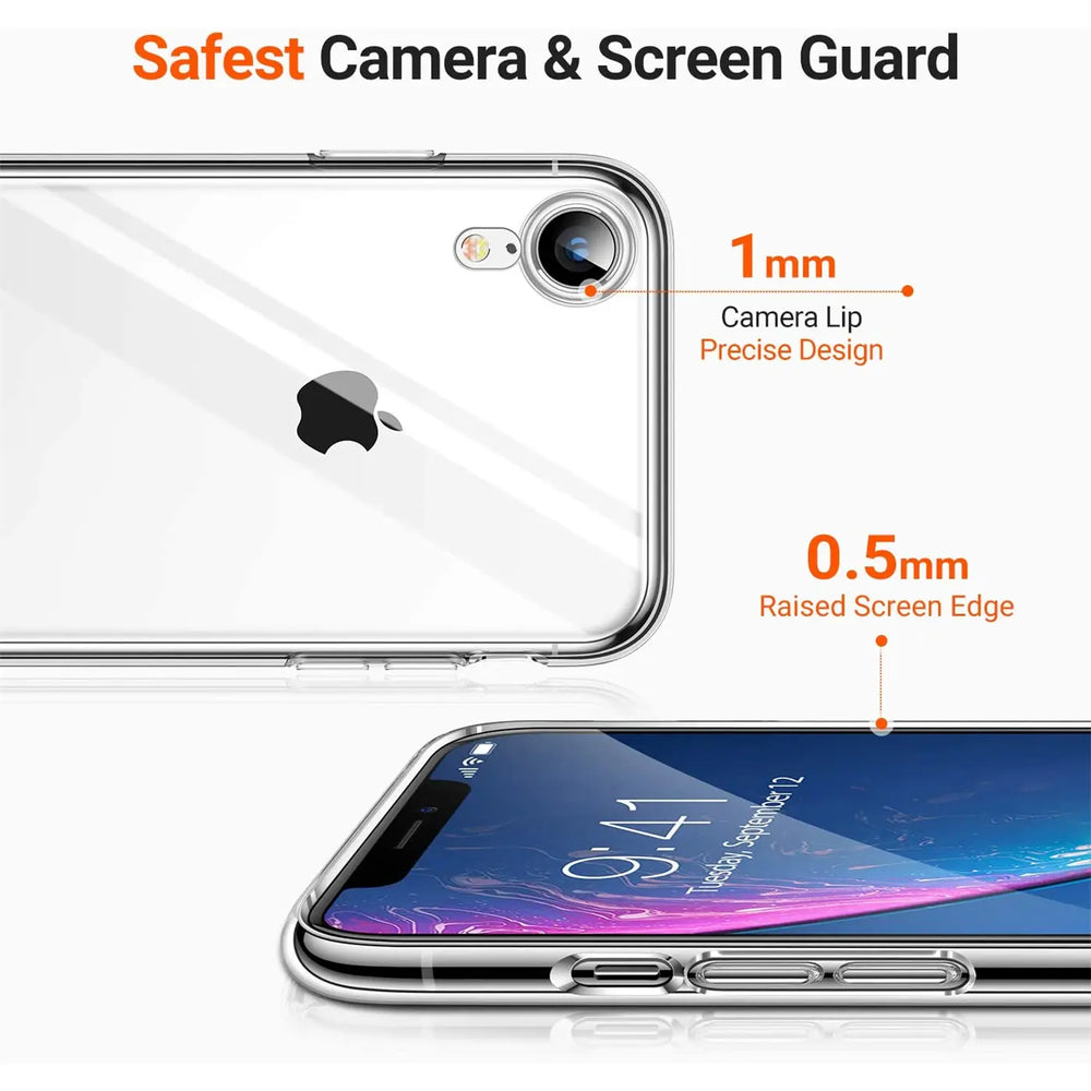 Durchsichtige Handyhülle für iPhone XR mit Anti-Vergilbung