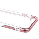 Transparente Handyhülle für iPhone 6s Plus / 6 Plus mit farblichen Akzenten in Schwarz, Rot, Blau oder Roségold.