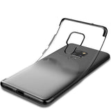 Transparente Handyhülle für Huawei Mate 20 mit farblichen Akzenten in Schwarz, Rot, Blau oder Roségold.