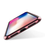 Transparente Handyhülle für iPhone 11 Pro mit farblichen Akzenten in Schwarz, Rot, Blau oder Roségold.