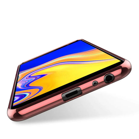 Transparente Handyhülle für Samsung Galaxy A3 2017 mit farblichen Akzenten in Schwarz, Rot, Blau oder Roségold.