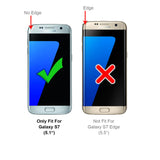 Transparente Handyhülle für Samsung Galaxy S7 mit farblichen Akzenten in Schwarz, Rot, Blau oder Roségold.