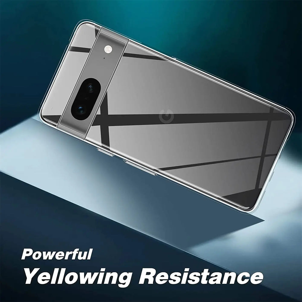 Durchsichtige Handyhülle für Google Pixel 7 mit Anti-Vergilbung