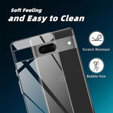 Durchsichtige Handyhülle für Google Pixel 7a mit Anti-Vergilbung