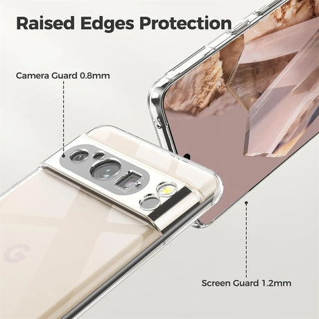 Durchsichtige Handyhülle für Google Pixel 8 Pro mit Anti-Vergilbung