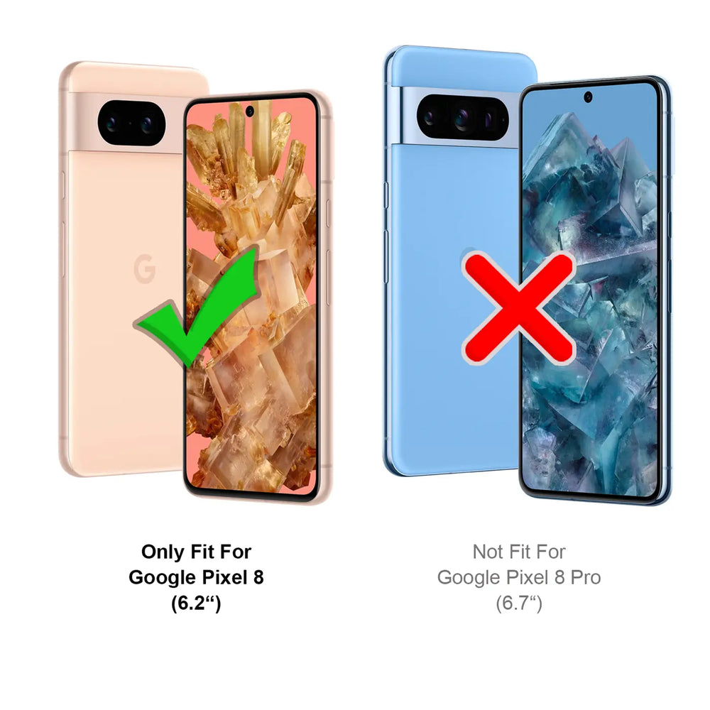 Durchsichtige Handyhülle für Google Pixel 8 mit Anti-Vergilbung