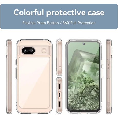 Durchsichtige Handyhülle für Google Pixel 8a mit Anti-Vergilbung