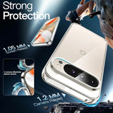 Durchsichtige Handyhülle für Google Pixel 9 Pro mit Anti-Vergilbung