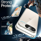 Durchsichtige Handyhülle für Google Pixel 9 mit Anti-Vergilbung