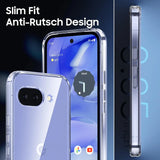 Durchsichtige Handyhülle für Google Pixel 9a mit Anti-Vergilbung