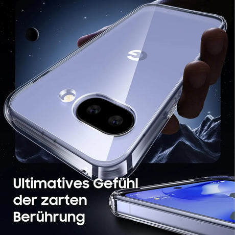 Durchsichtige Handyhülle für Google Pixel 9a mit Anti-Vergilbung