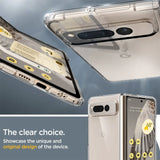 Durchsichtige Handyhülle für Google Pixel Fold mit Anti-Vergilbung