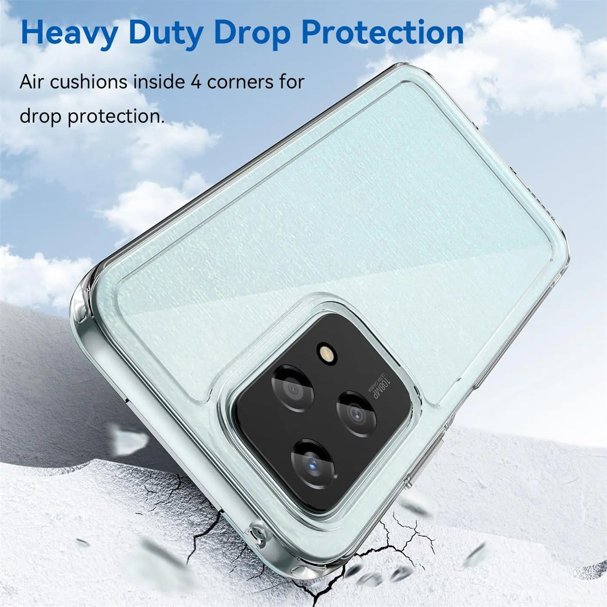 Durchsichtige Handyhülle für Honor 200 Lite mit Anti-Vergilbung