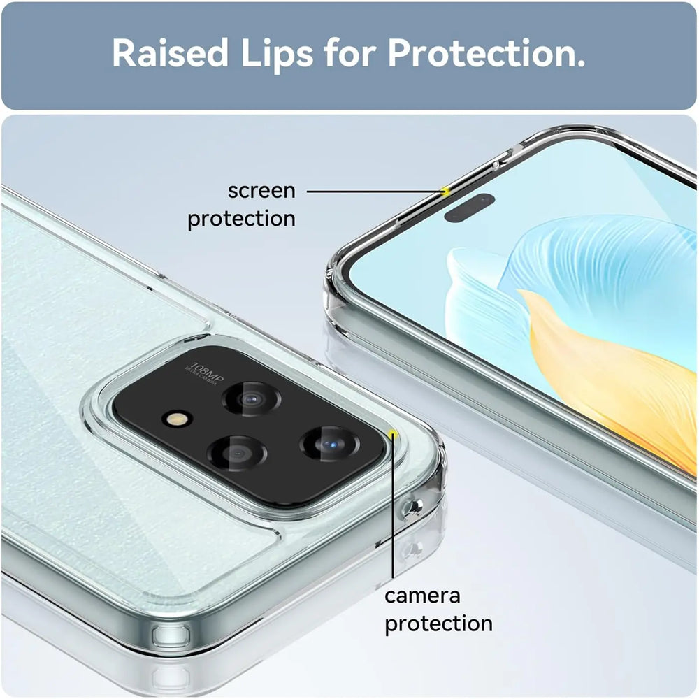 Durchsichtige Handyhülle für Honor 200 Lite mit Anti-Vergilbung