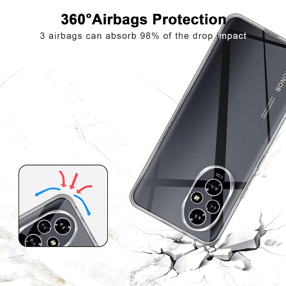 Durchsichtige Handyhülle für Honor 200 mit Anti-Vergilbung