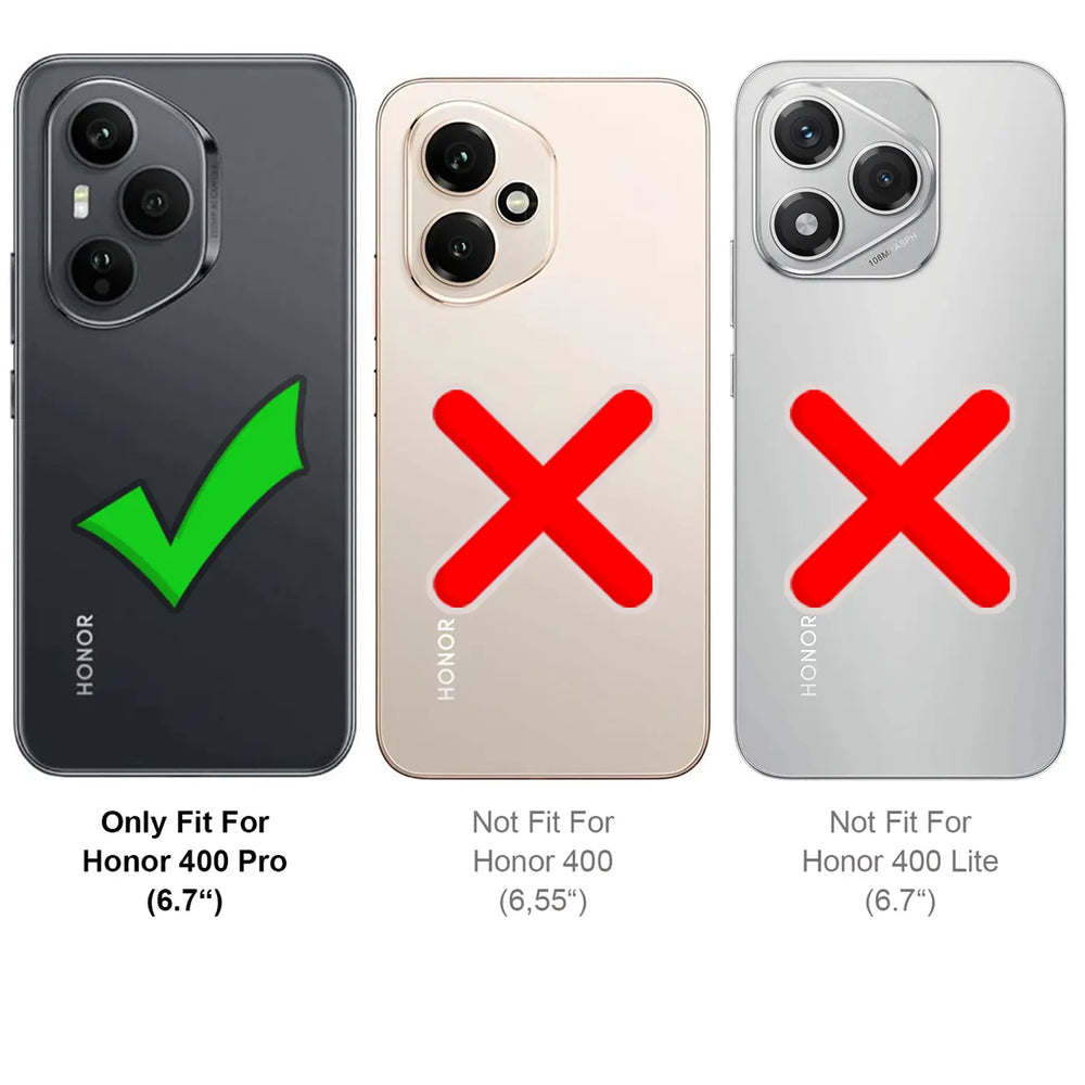 Durchsichtige Handyhülle für Honor 400 Pro mit Anti-Vergilbung