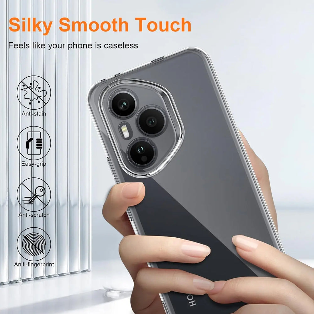 Durchsichtige Handyhülle für Honor 400 Pro mit Anti-Vergilbung