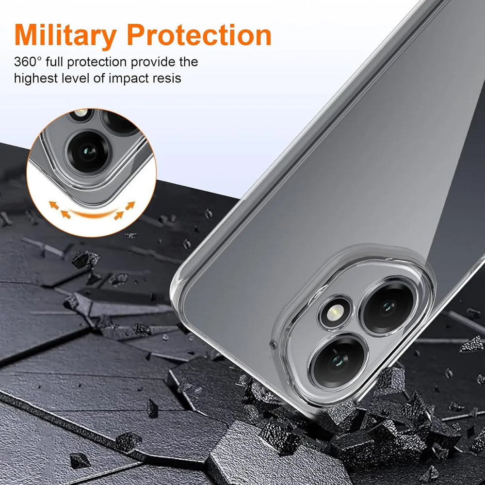 Durchsichtige Handyhülle für Honor 400 Smart mit Anti-Vergilbung