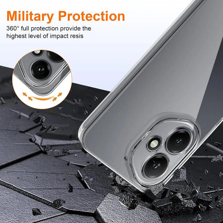 Durchsichtige Handyhülle für Honor 400 Smart mit Anti-Vergilbung