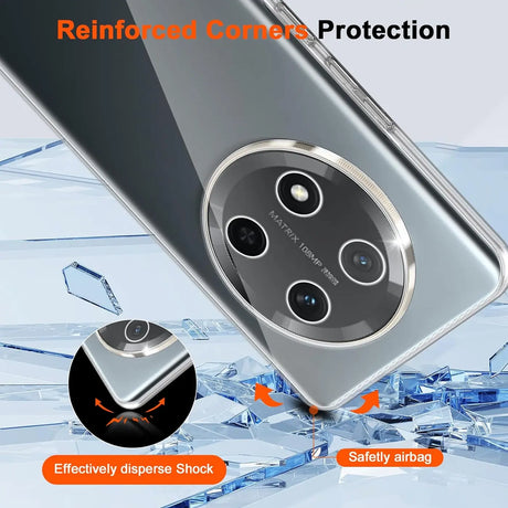 Durchsichtige Handyhülle für Honor Magic 7 Lite mit Anti-Vergilbung