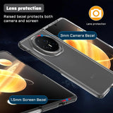 Durchsichtige Handyhülle für Honor Magic V3 mit Anti-Vergilbung