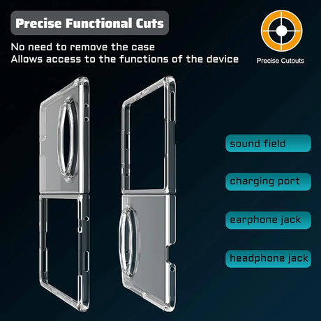 Durchsichtige Handyhülle für Honor Magic V3 mit Anti-Vergilbung