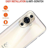 Durchsichtige Handyhülle für Huawei Nova 11 Pro mit Anti-Vergilbung