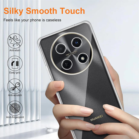 Durchsichtige Handyhülle für Huawei Nova 12i mit Anti-Vergilbung